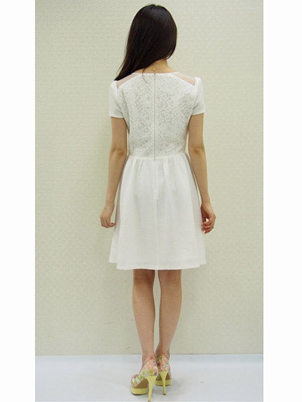 レースドッキングフレアワンピース「Marblee」10,195円(税込)