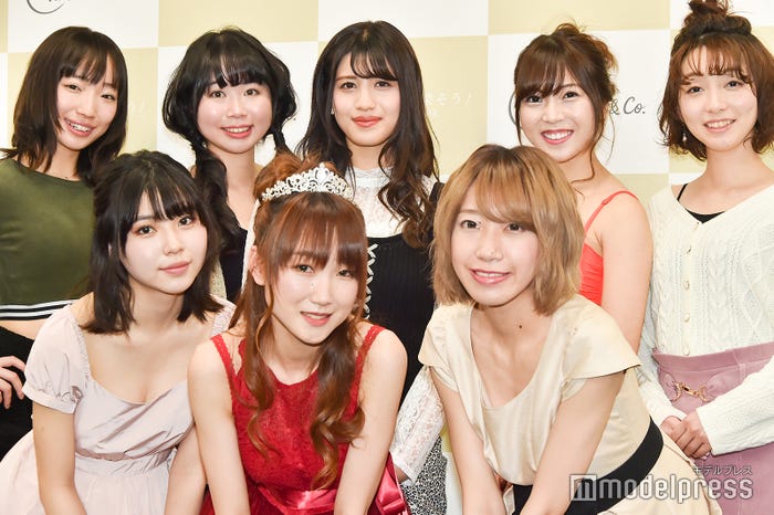 (左上から時計回りに)有明ゆな、大沢風琴、御子柴かな、水川華奈、あやんぬ、Azumi、今泉史、堀井柚奈 (C)モデルプレス