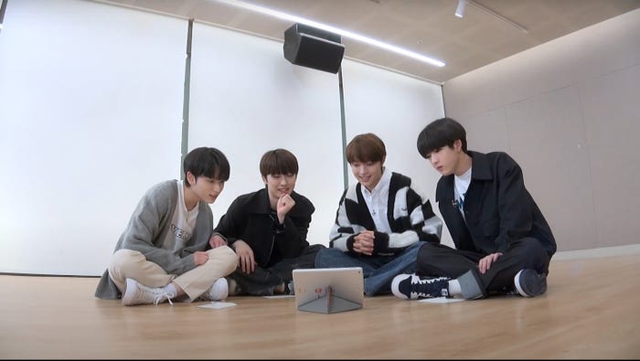 HARUA、FUMA、EJ、YEJUN/『&AUDITION - The Howling -』第2話(C)HYBE LABELS JAPAN