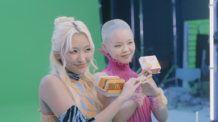 XG「青いマックの日」メイキング(提供写真)