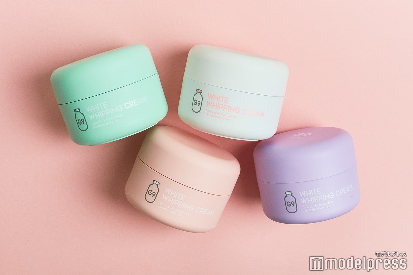 右上「ホワイトホイッピングクリーム」、右下「ラベンダー」、左上「ミントグリーン」、左下「ピンク」(C)モデルプレス