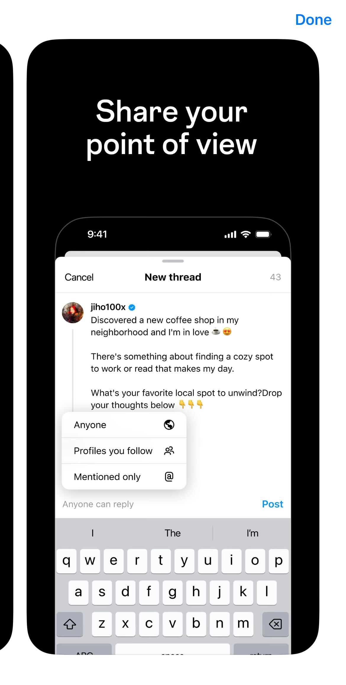 Threads／App Storeより