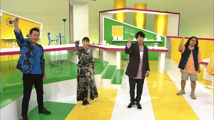 山下真司、芳根京子、ロッチ(画像提供:NHK)
