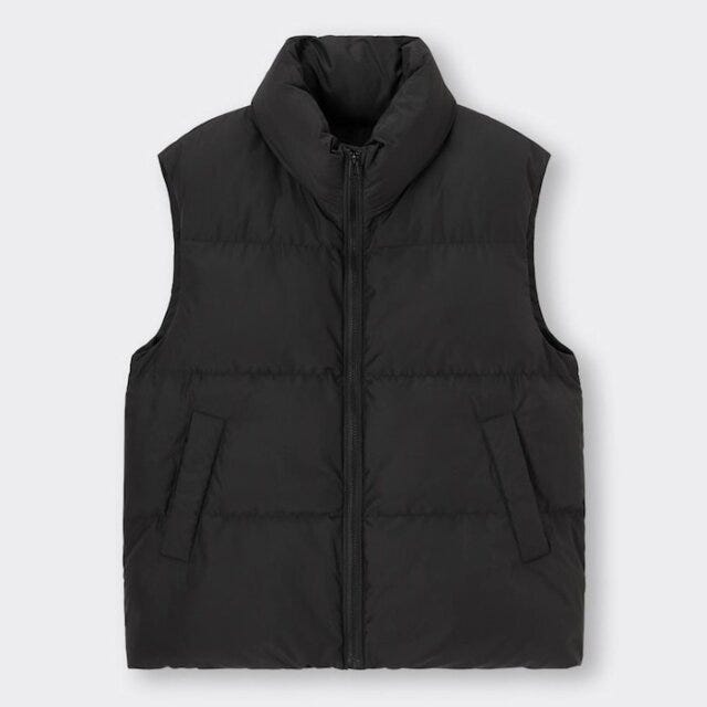 GUのヒートパテッドオーバーサイズベスト