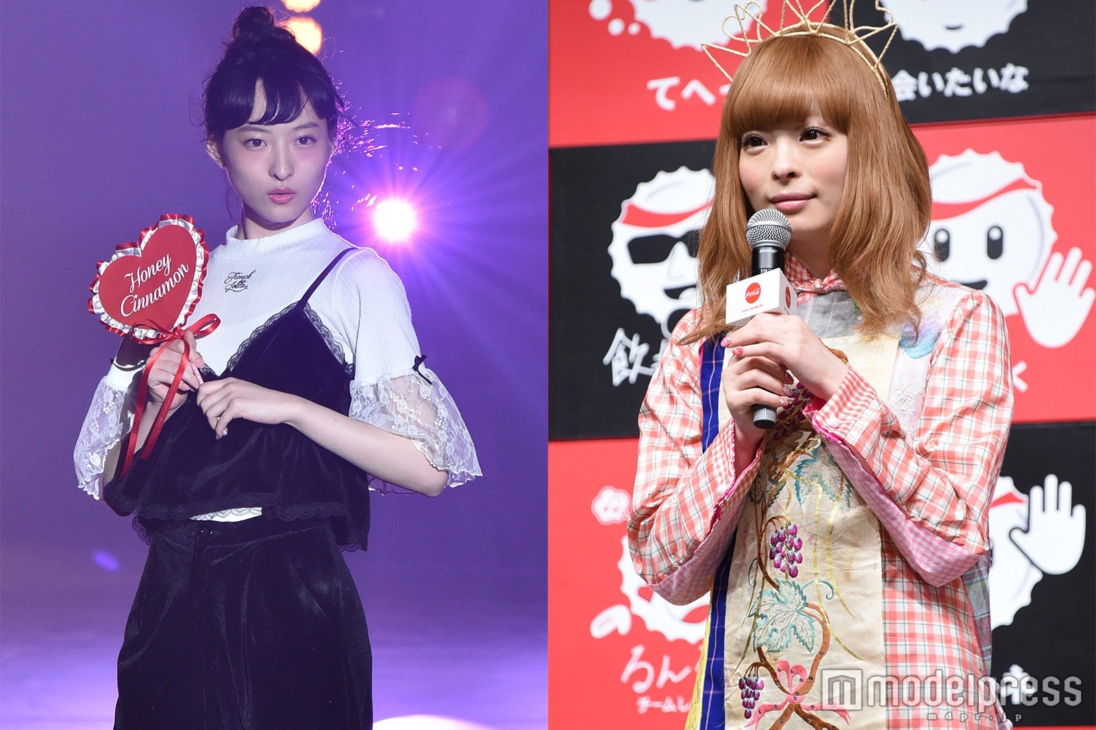 松野莉奈さん（左）の死去報道にきゃりーぱみゅぱみゅら（右）が悲しみの声 （C）モデルプレス