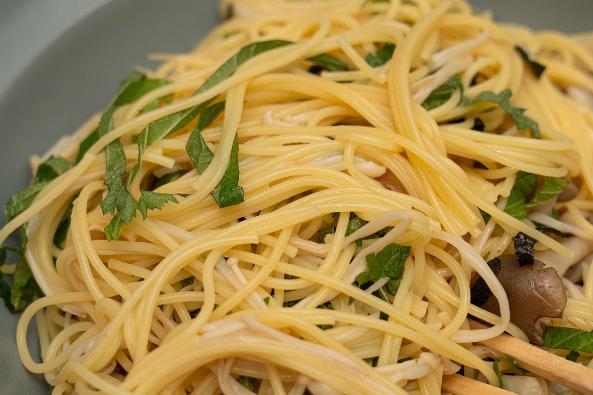 ヒロミ流時短キノコパスタ