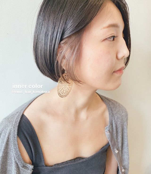 インナーカラー ショートヘア特集 グッと垢抜けて大人かわいいが叶うヘアカタログ モデルプレス