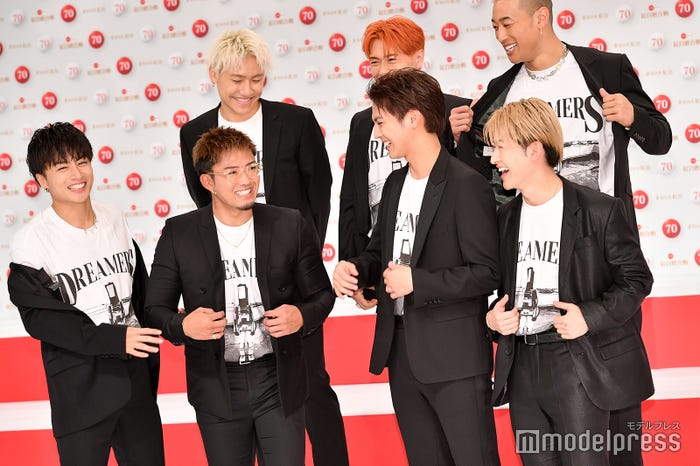 GENERATIONS from EXILE TRIBE /(前列左から)白濱亜嵐、数原龍友、片寄涼太、佐野玲於(後列左から)小森隼、中務裕太、関口メンディー(C)モデルプレス