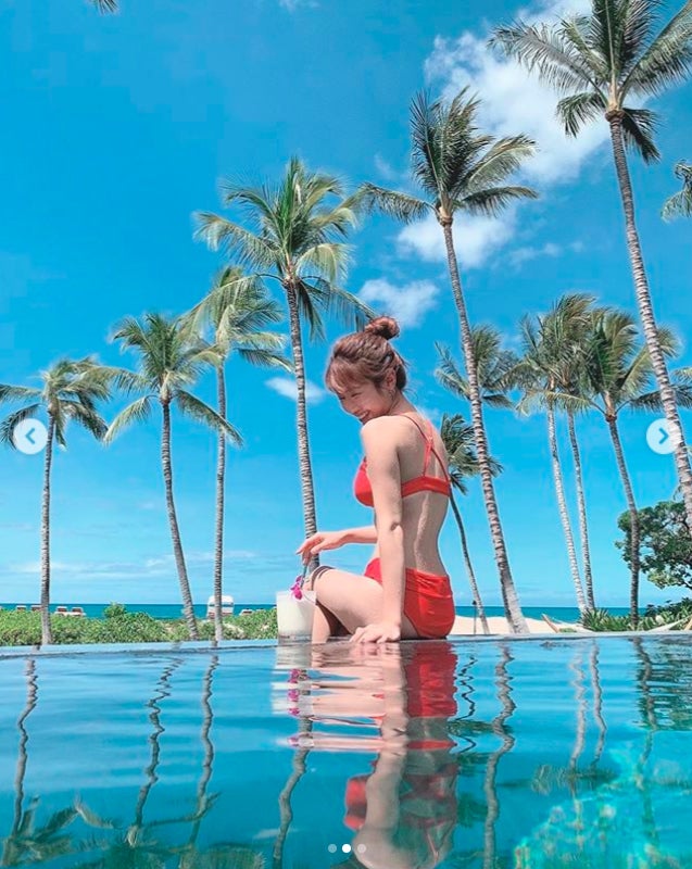 くみっきー、夫が撮影した“ビキニでインスタ映え”の裏側に反響