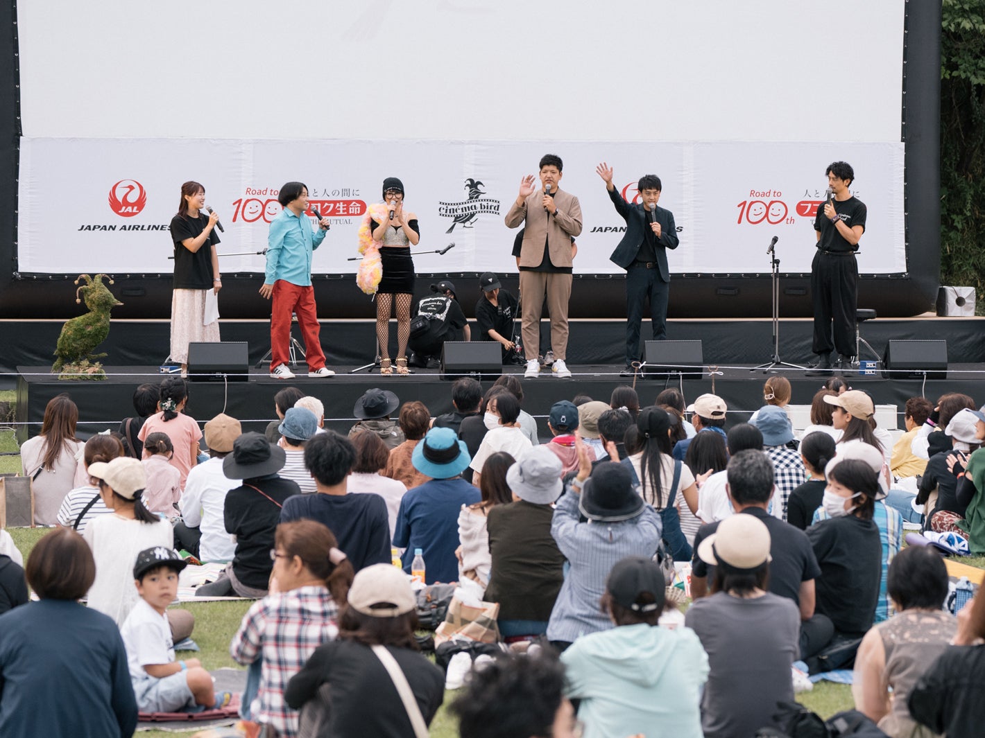 「cinema bird in 熊本小国 2023」の様子（提供写真）