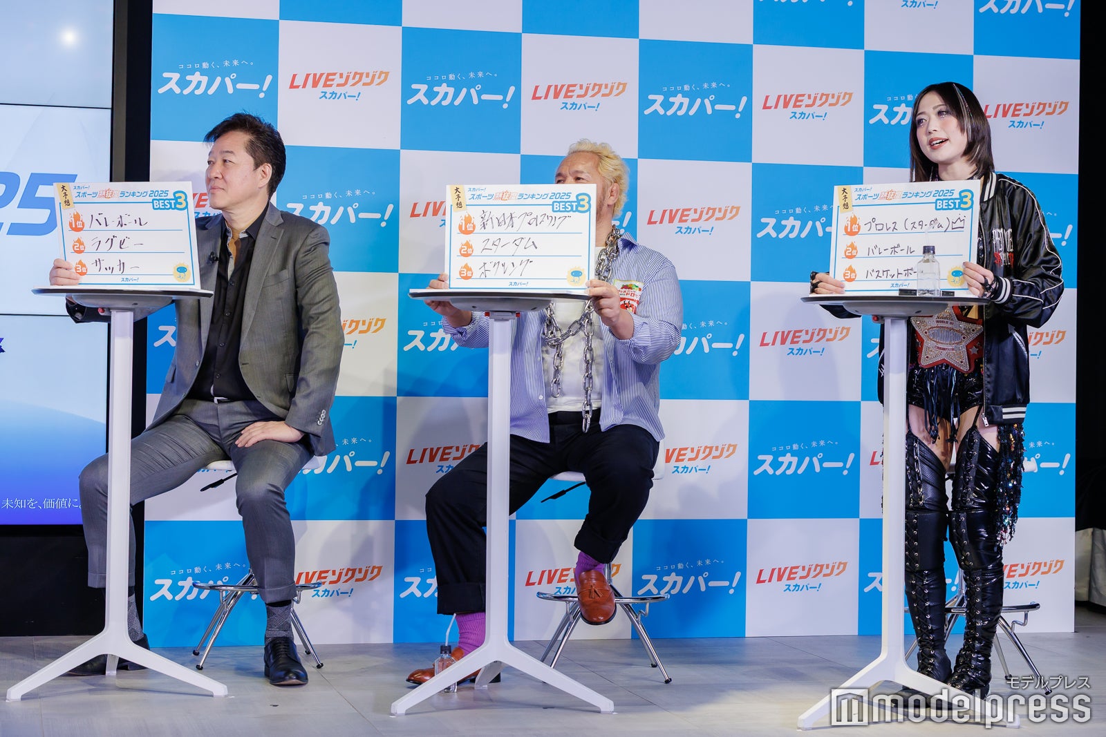 川合俊一、真壁刀義、上谷沙弥（C）モデルプレス