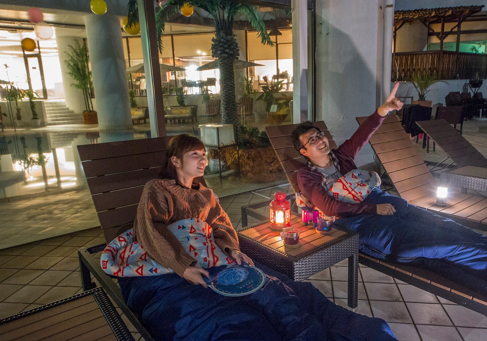 冬の星空観賞／画像提供：株式会社ミドルウッド