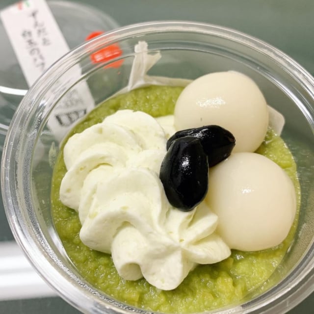 セブンのずんだと白玉のパフェ