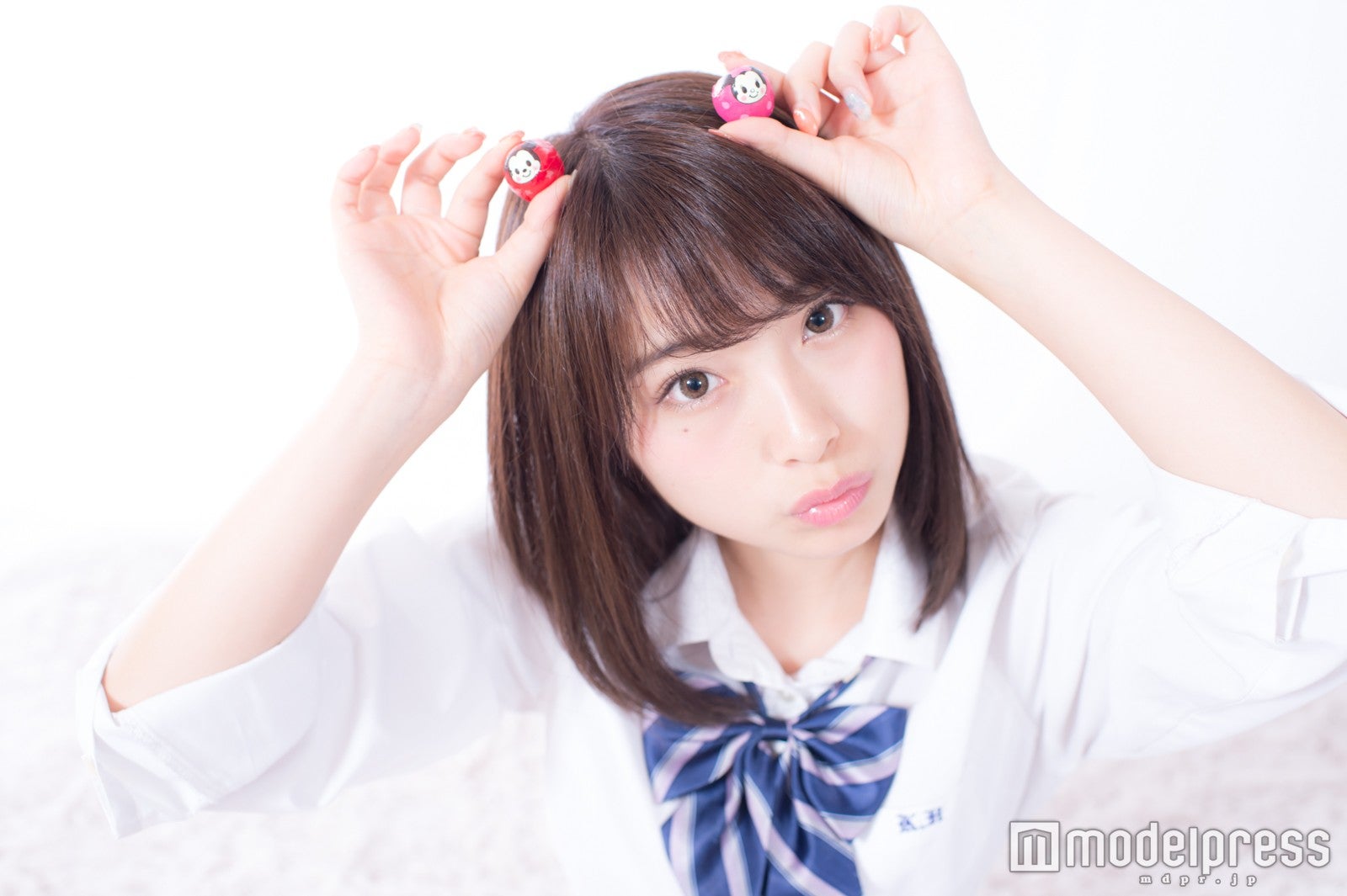 りこぴんが“プティキュポーズ”を提案！ （C）Disney
撮影：モデルプレス