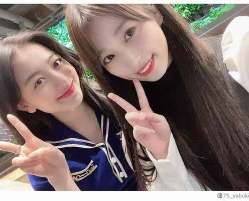 HKT48矢吹奈子、TWICEジヒョとの2ショットで誕生日祝福「可愛すぎる2人」「再会して」の声