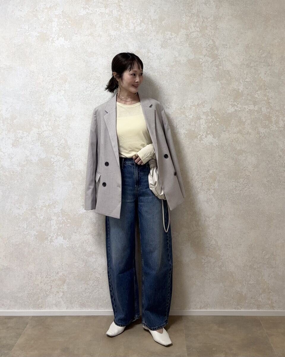 ユニクロシアーT ユニクロシアーTとカーブデニムコーデ