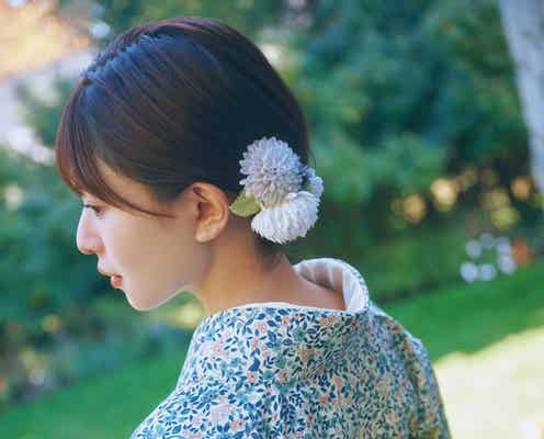 日向坂46松田好花、和装姿でうなじチラ見せ 艶やかな色気漂う先行カット第10弾解禁<振り向いて>