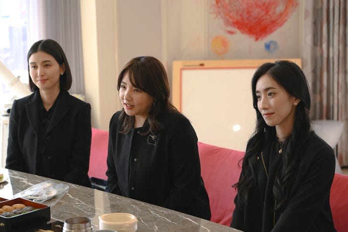 橋本マナミ、野呂佳代、中田クルミ「フェイクマミー」第9話(C)TBS