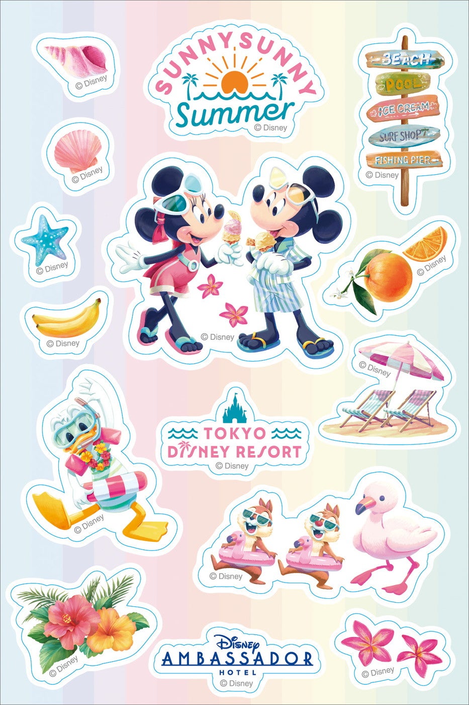 オリジナルデザインのシール（C）Disney