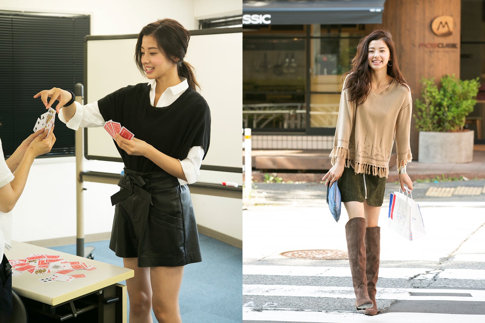 “モノトーン”＆“アースカラー”で冬のヘルシーコーデ