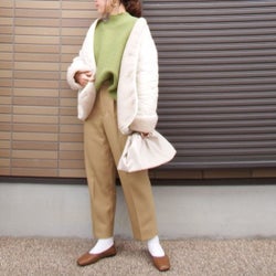 そろそろ冬も終わり!まずは“色”から、春先取りコーデ
