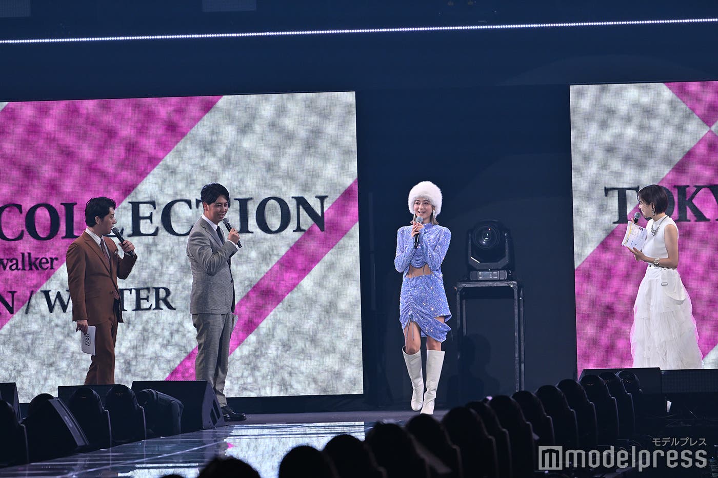 (左から)ニューヨーク、みちょぱ、鷲見玲奈アナ(C)モデルプレス