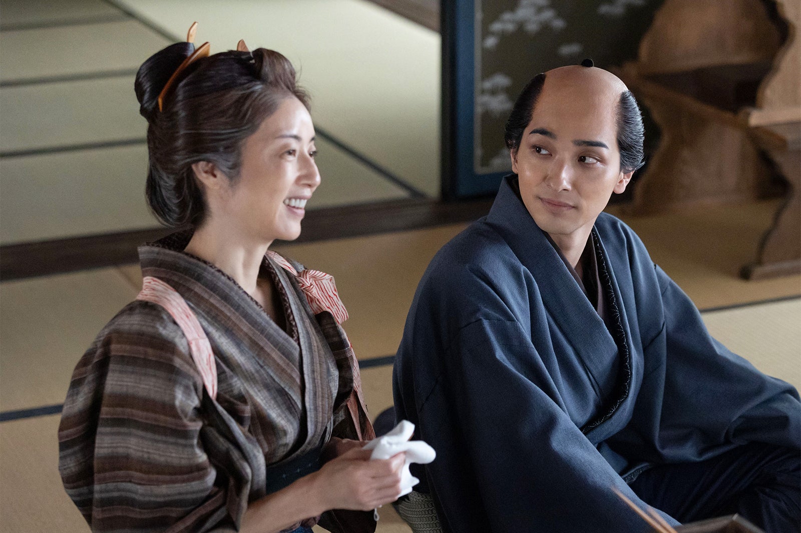 高岡早紀、横浜流星「べらぼう～蔦重栄華乃夢噺～」第41話（C）NHK