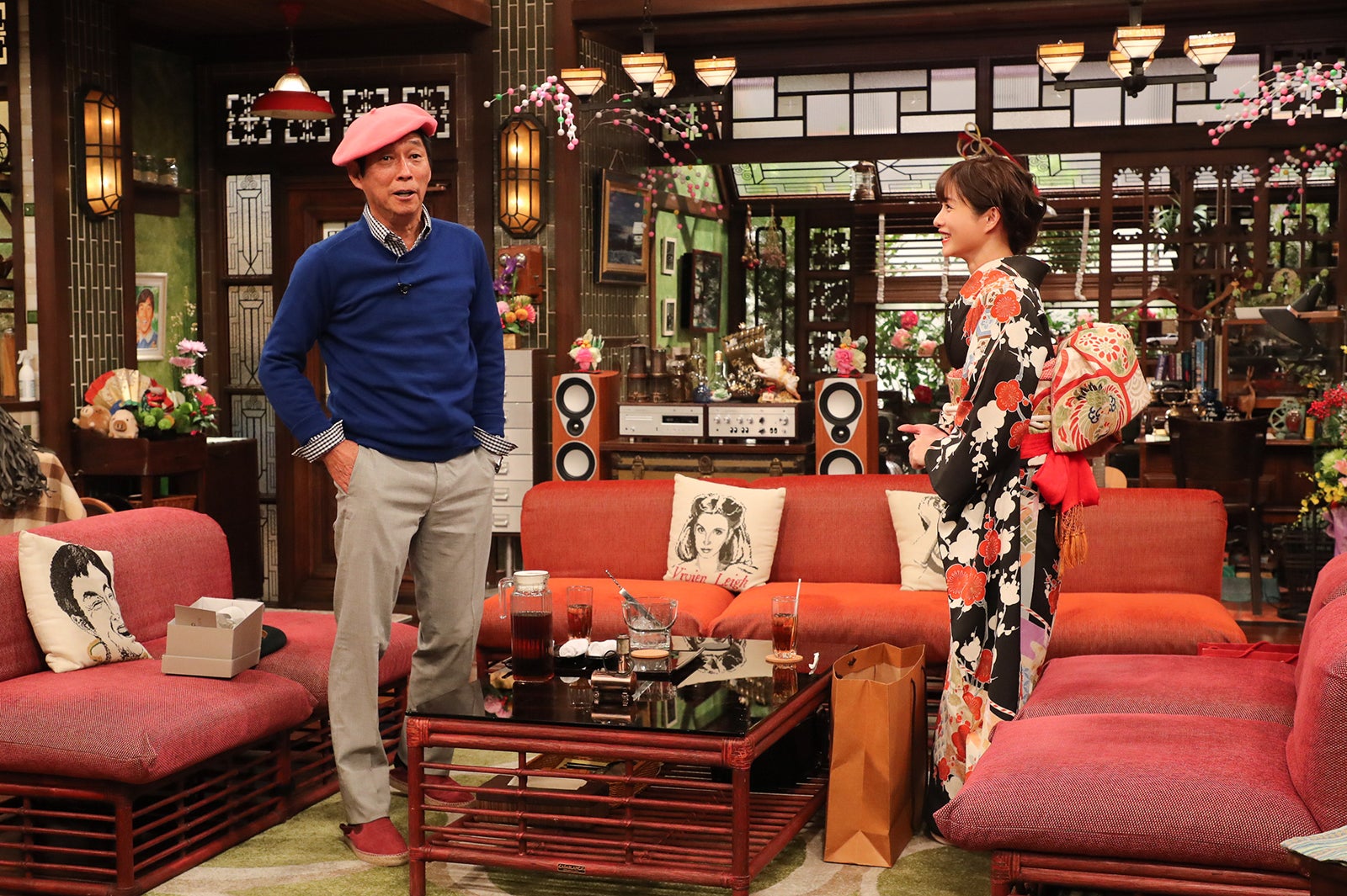 明石家さんま、石原さとみ（画像提供：関西テレビ）
