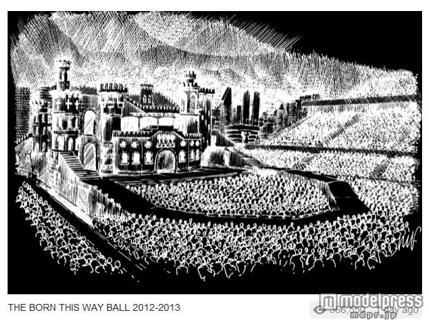 「ボーン・ディス・ウェイ・ボール」ツアー/ステージ図