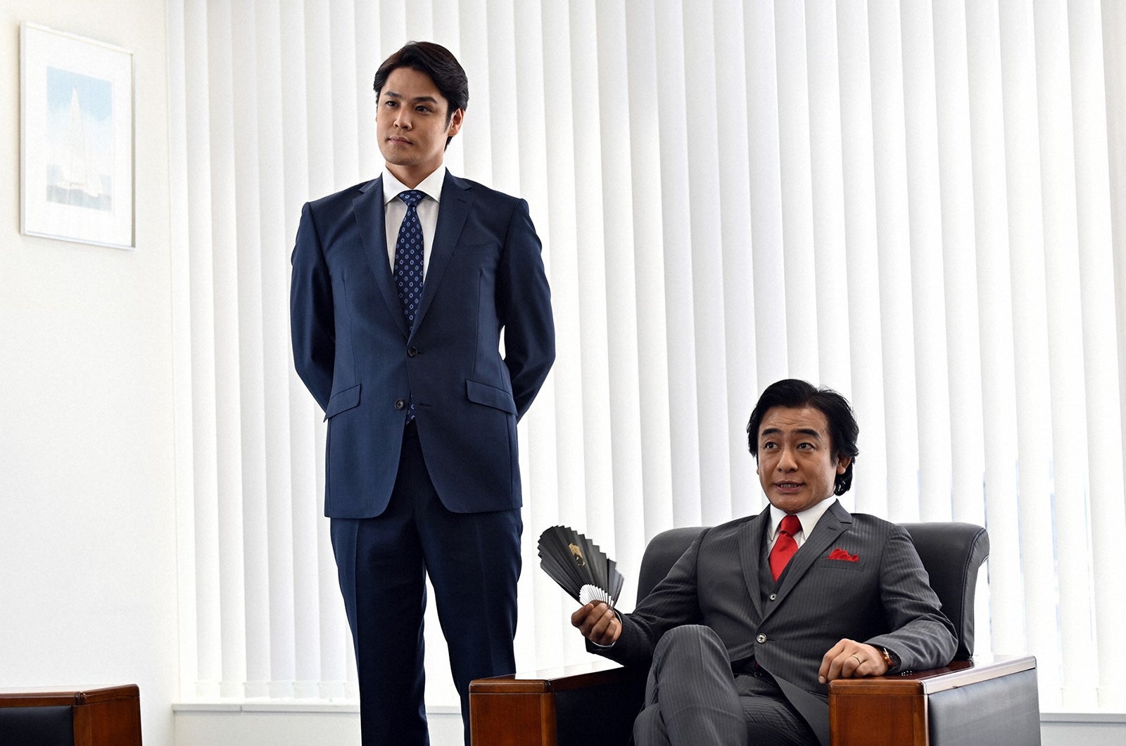 宮野真守、片岡愛之助／「半沢直樹」第8話より（C）TBS