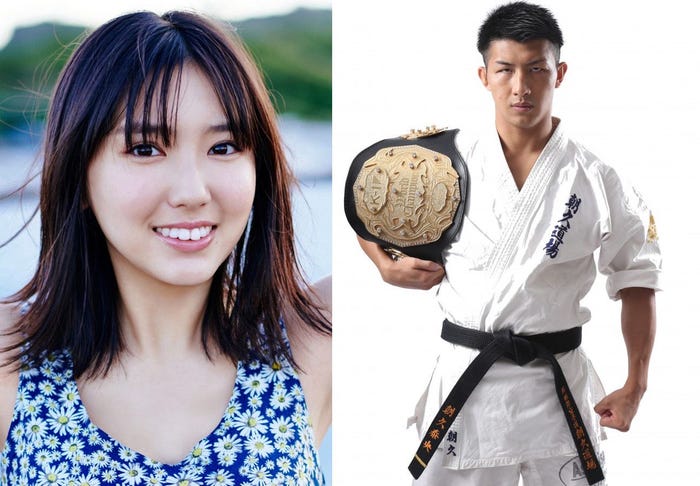 左:沢口愛華(C)熊谷貫、右:朝久泰央選手(提供画像)