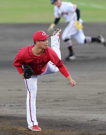 広島・玉村 地元・福井に初凱旋登板で6回1失点 「いつもとは違うかな」特別な心境で奮闘、則本と堂々の投げ合い