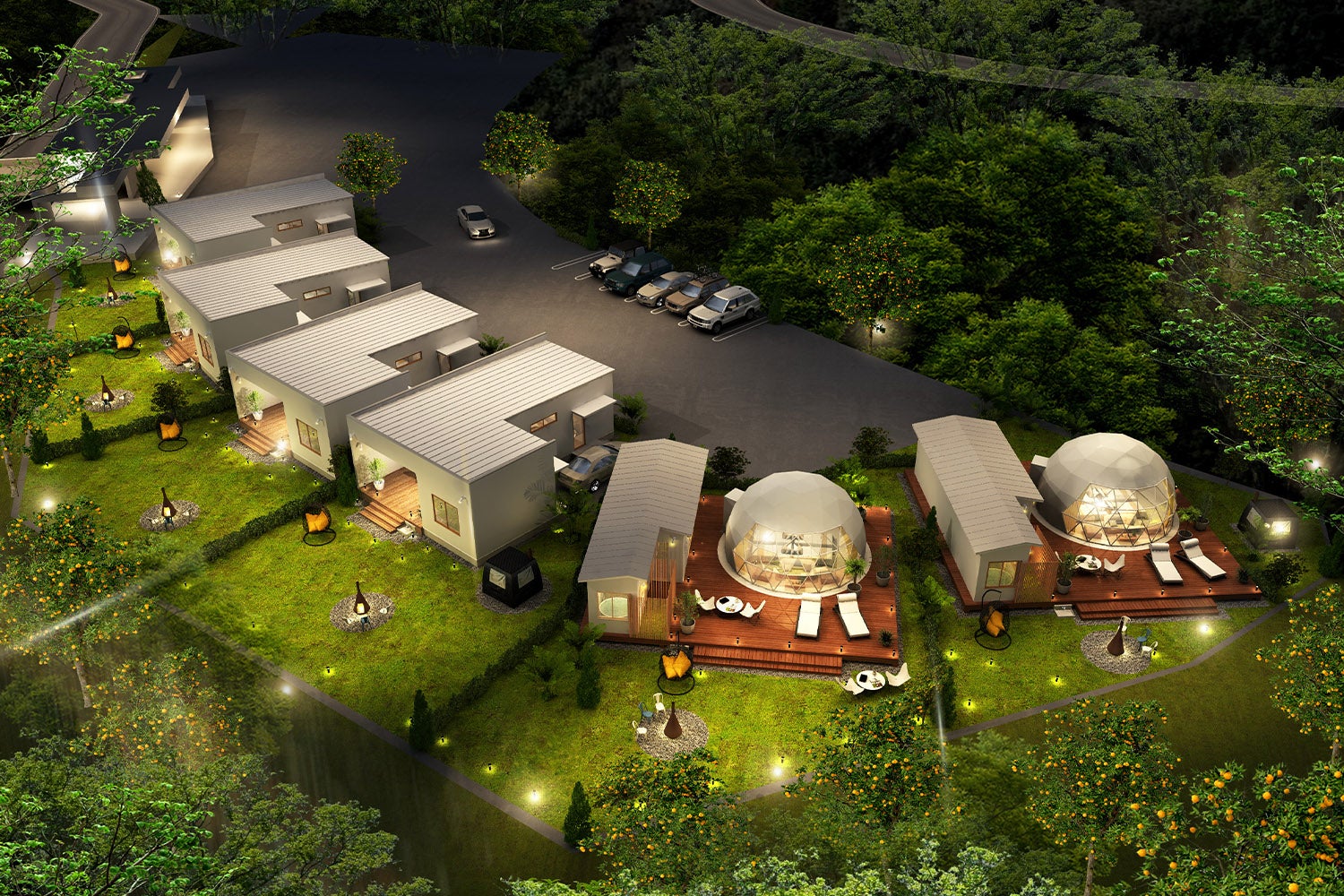 レモンファームグランピングしまなみ／画像提供：ブッキングリゾート