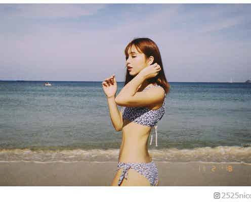 藤田ニコル、腹筋&美ヒップ際立つビキニショット公開「憧れ」「努力を感じる」と称賛の声