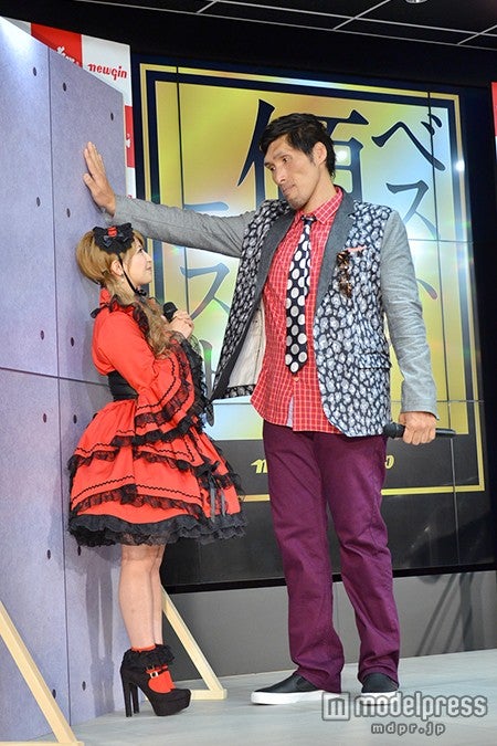 迫力の壁ドンをされる矢口真里