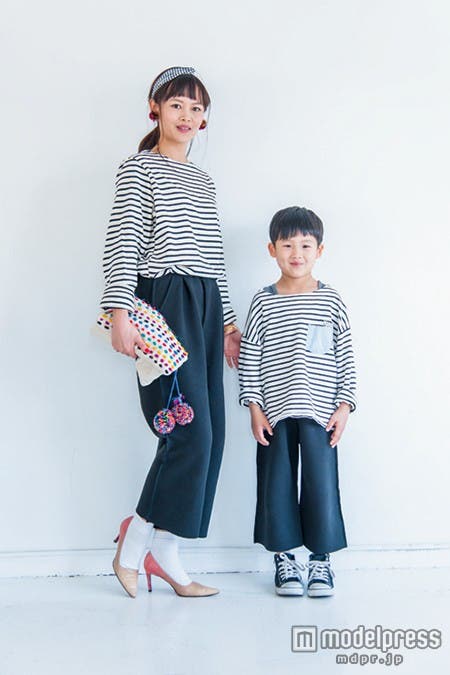 親子コーデにおすすめのオルキデスールのガウチョパンツ/「saita」5月号より/画像提供:セブン&アイ出版