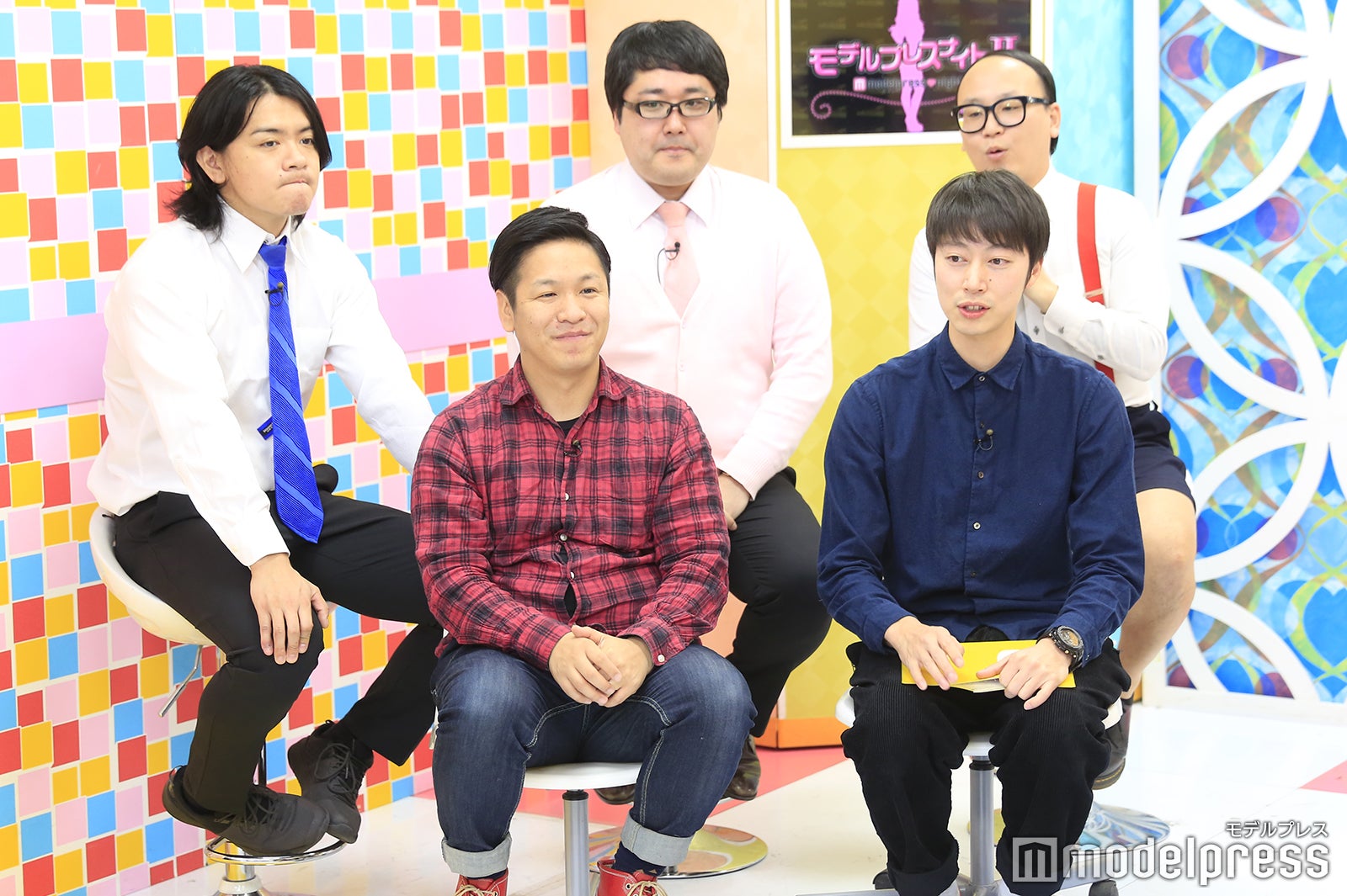 （前列左から）川島章良、川島章良（後列左から）野田クリスタル、村上、たかし （C）モデルプレス