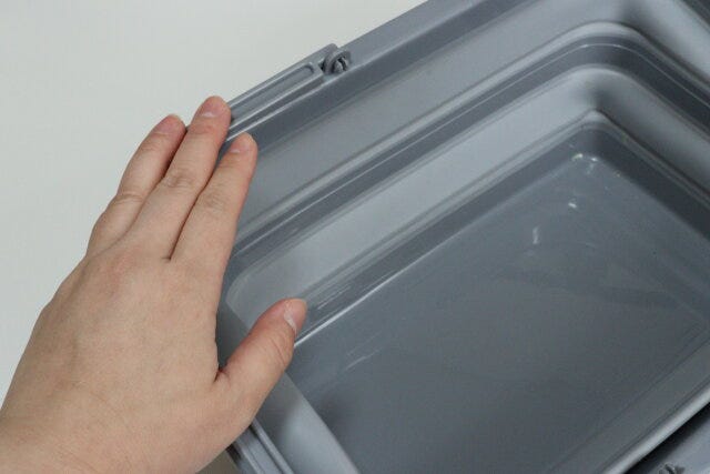 ダイソーの折りたたみソフトバスケット(9.35L)4 ダイソーの折りたたみソフトバスケット(9.35L)4