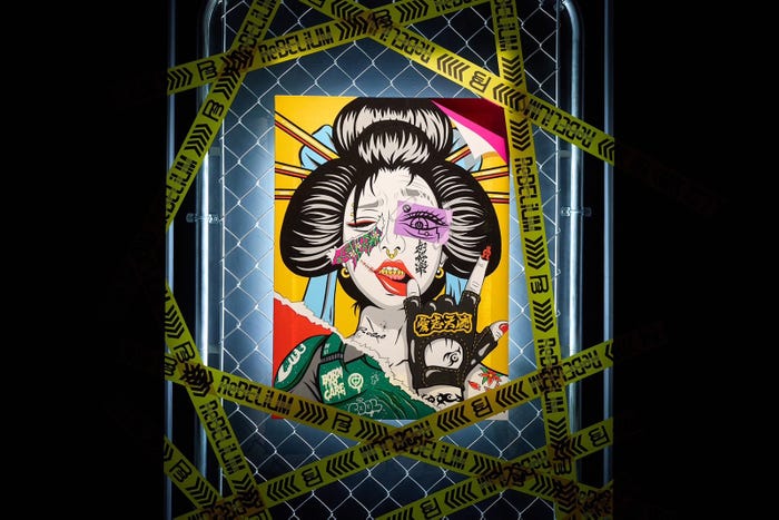 『REIA NAKAMURA 1st EXHIBITION ReBELiUM @SHIBUYA』展示作品(提供写真)