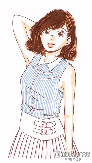 トリンドル玲奈が演じる主人公・佐藤麻里子(C)マキヒロチ 2012/新潮社