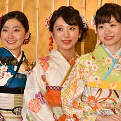 （左から）歌倉千登星さん、中村美紅さん、本田依里佳さん（C）モデルプレス