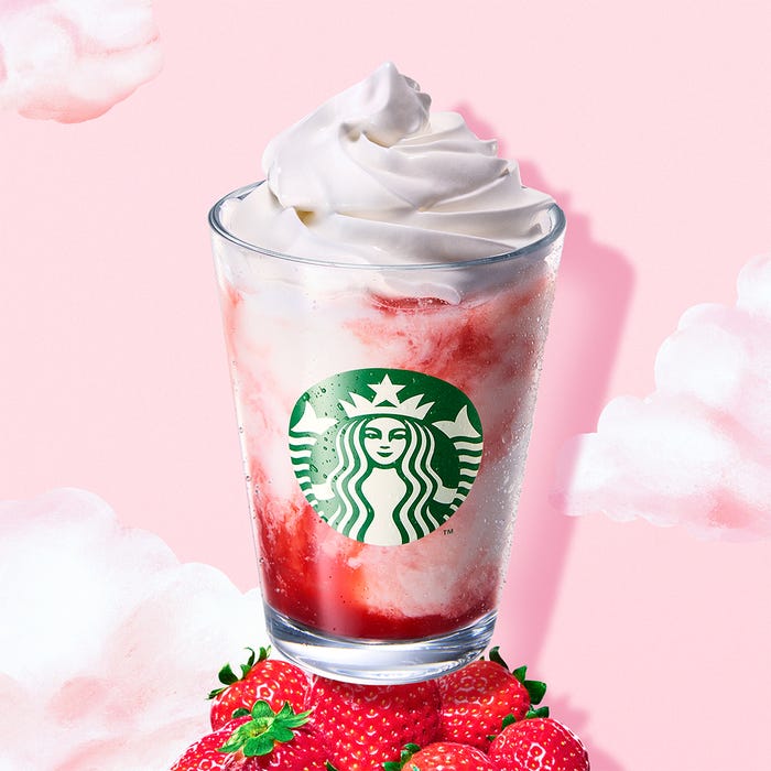 「スターバックス ストロベリー フラペチーノ」(提供写真)
