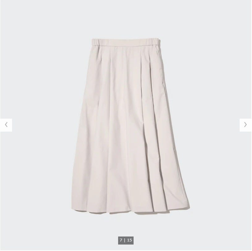 ユニクロ　uniqlo　レディース　アイテム　おすすめ　オススメ　トレンド　人気　コスパ　使える　おしゃれ　お洒落　オシャレ　2022　夏　スカート　ボリュームタックスカート