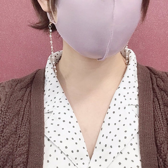 さり気ないオシャレを楽しむことができる/「サンキューマート」マスクストラップ/全品390円+税(C)ELSONIC<br>