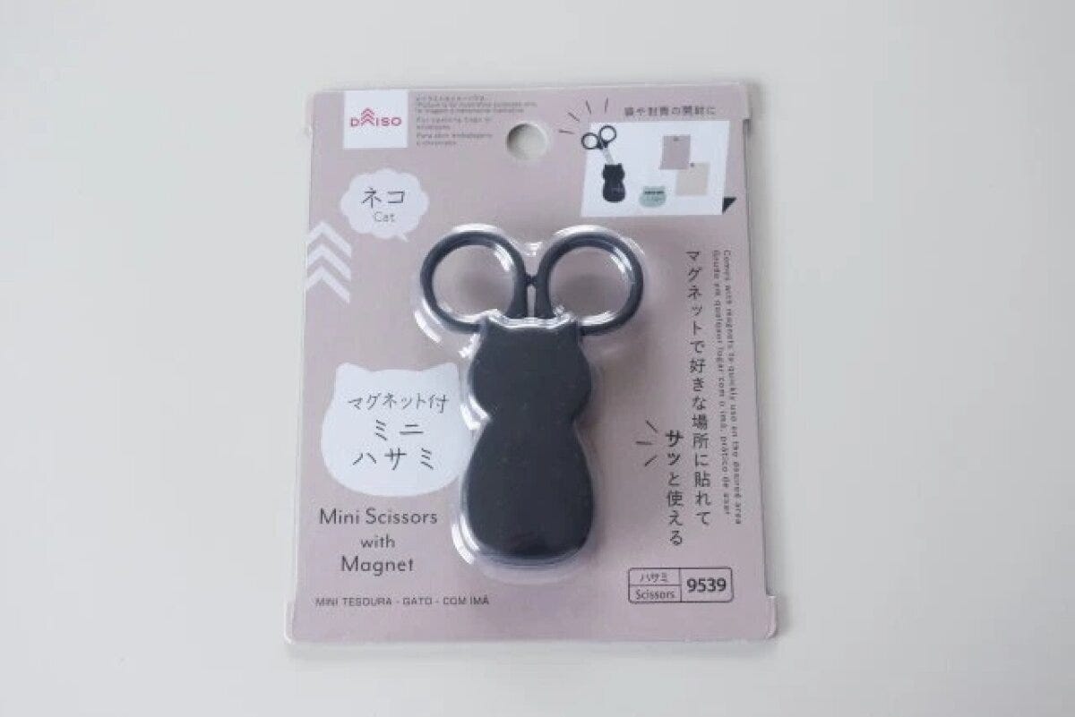 ミニハサミ（ネコ、マグネット付）　パッケージ