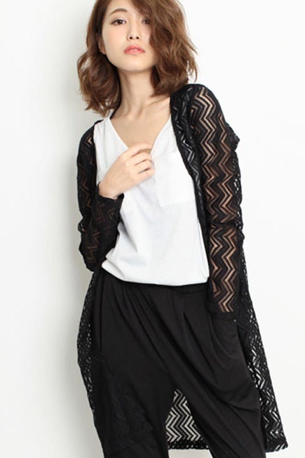 ジグザグレースガウンカーディガン「Galoo Shoppers」3,888 円（税込）／画像提供：Galoo Shoppers