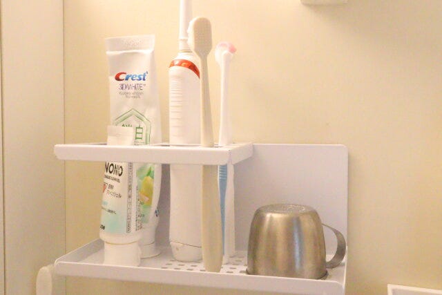 マグネット歯ブラシコップスタンド 使用例 マグネット歯ブラシコップスタンド 使用例