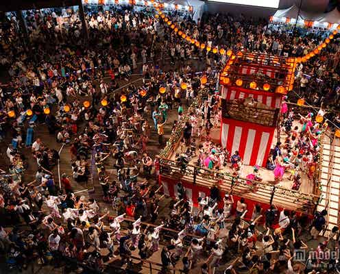 グルメ屋台も多数出店、過去最大規模の盆踊りでお祭り騒ぎ