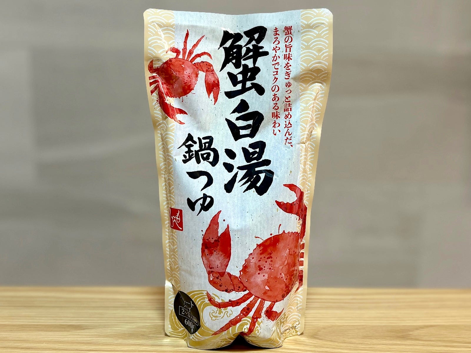 「蟹白湯鍋つゆ 600g（2～3人前）」321円（税込） 