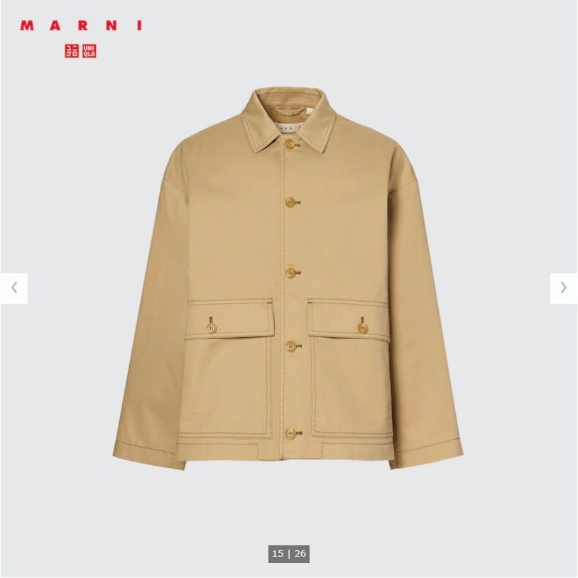 ユニクロ MARNI コラボ 高見えアイテム ユニクロ uniqlo レディース アイテム おすすめ オススメ トレンド 人気 コスパ 使える おしゃれ お洒落 オシャレ 2022 ユニクロ MARNI コラボ 高見えアイテム 人気 オーバーサイズユーティリティジャケット ジャケット オーバーサイズ メンズ マルニ